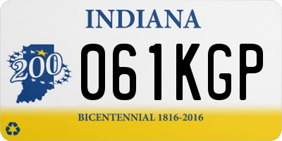 IN license plate 061KGP