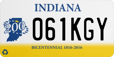 IN license plate 061KGY