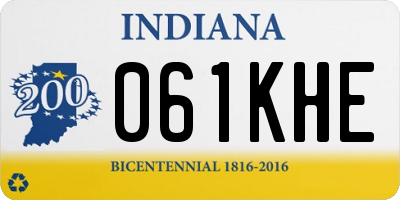 IN license plate 061KHE