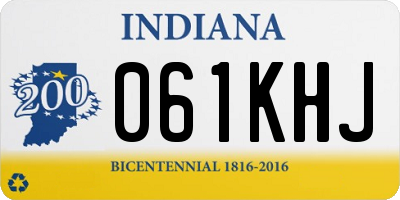IN license plate 061KHJ
