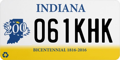 IN license plate 061KHK