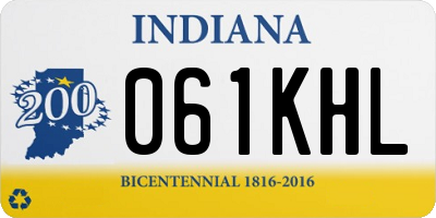 IN license plate 061KHL