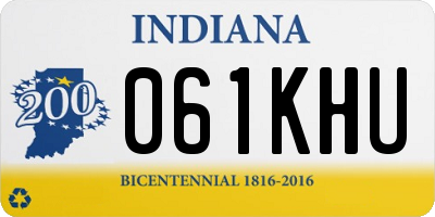 IN license plate 061KHU