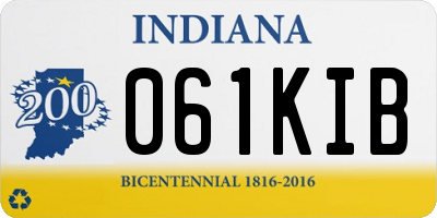IN license plate 061KIB