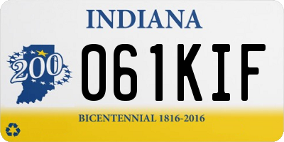IN license plate 061KIF