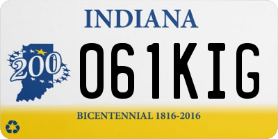 IN license plate 061KIG