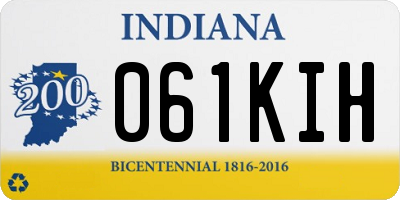 IN license plate 061KIH