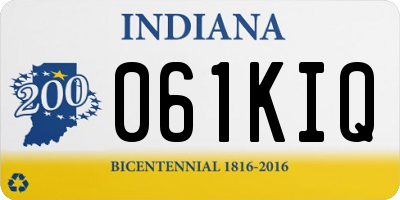 IN license plate 061KIQ