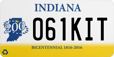 IN license plate 061KIT