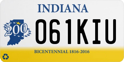 IN license plate 061KIU