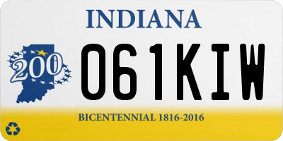 IN license plate 061KIW