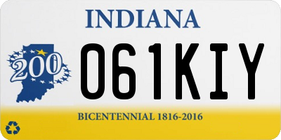 IN license plate 061KIY