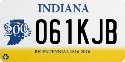 IN license plate 061KJB