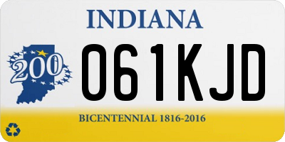 IN license plate 061KJD