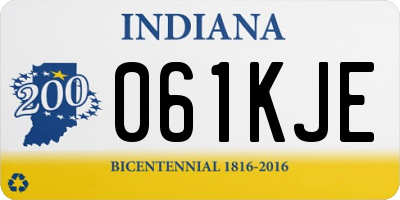 IN license plate 061KJE