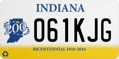 IN license plate 061KJG