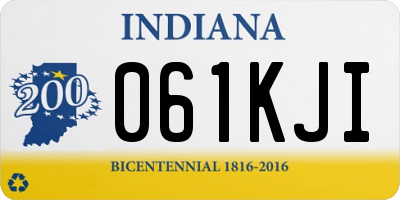 IN license plate 061KJI