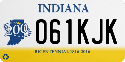 IN license plate 061KJK