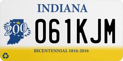 IN license plate 061KJM