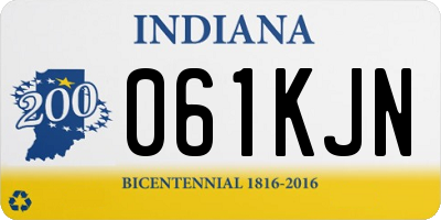 IN license plate 061KJN