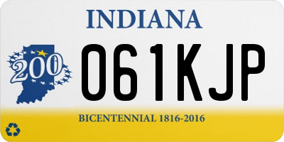 IN license plate 061KJP