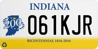 IN license plate 061KJR