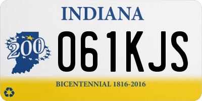 IN license plate 061KJS