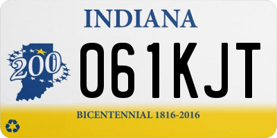 IN license plate 061KJT