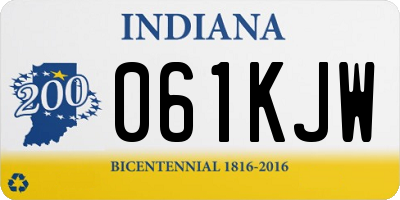 IN license plate 061KJW