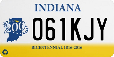 IN license plate 061KJY