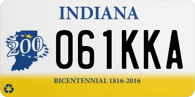 IN license plate 061KKA