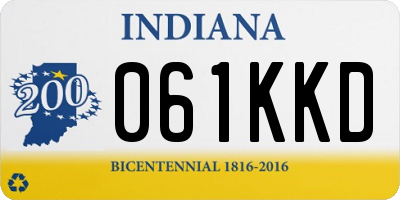 IN license plate 061KKD