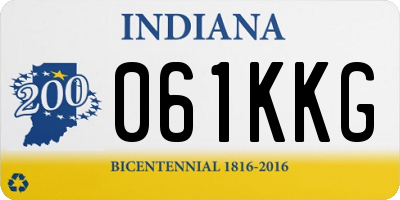 IN license plate 061KKG