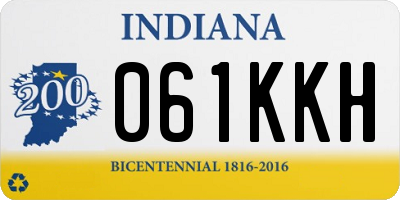 IN license plate 061KKH