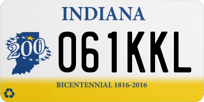 IN license plate 061KKL