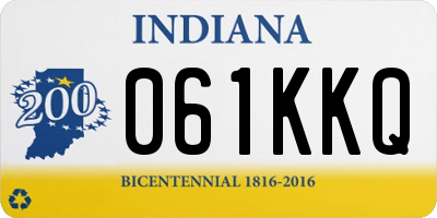 IN license plate 061KKQ