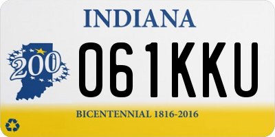 IN license plate 061KKU