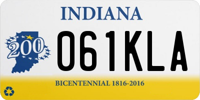IN license plate 061KLA