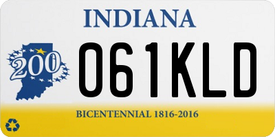 IN license plate 061KLD
