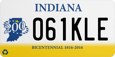 IN license plate 061KLE