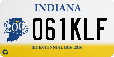 IN license plate 061KLF