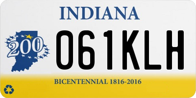 IN license plate 061KLH