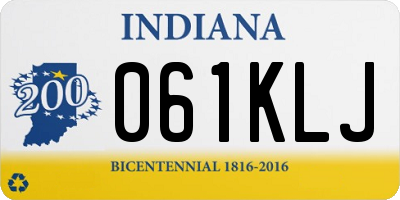 IN license plate 061KLJ