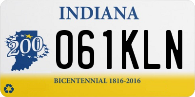 IN license plate 061KLN