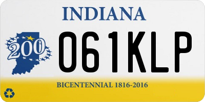 IN license plate 061KLP