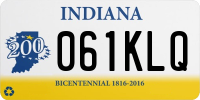 IN license plate 061KLQ