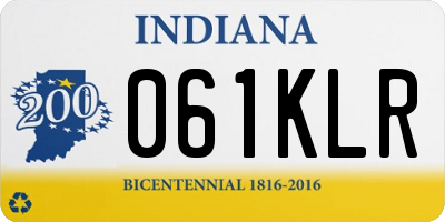 IN license plate 061KLR