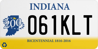 IN license plate 061KLT