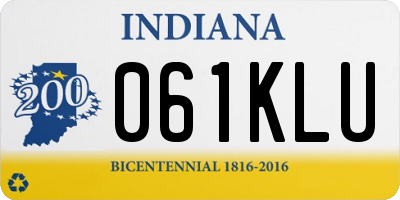 IN license plate 061KLU