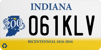 IN license plate 061KLV